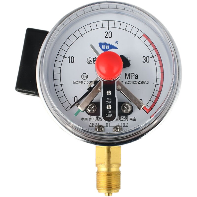 YXCHK100压力表40MPA高压电接点感应开关24VDC压力表配件