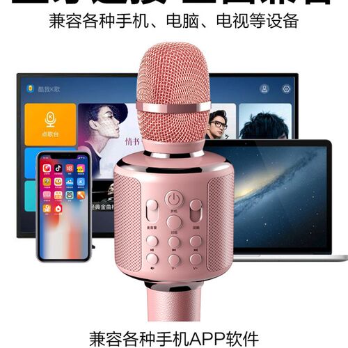 无线蓝牙麦克风话筒音响一体全民唱歌K歌家用掌上KTV儿童卡拉OK