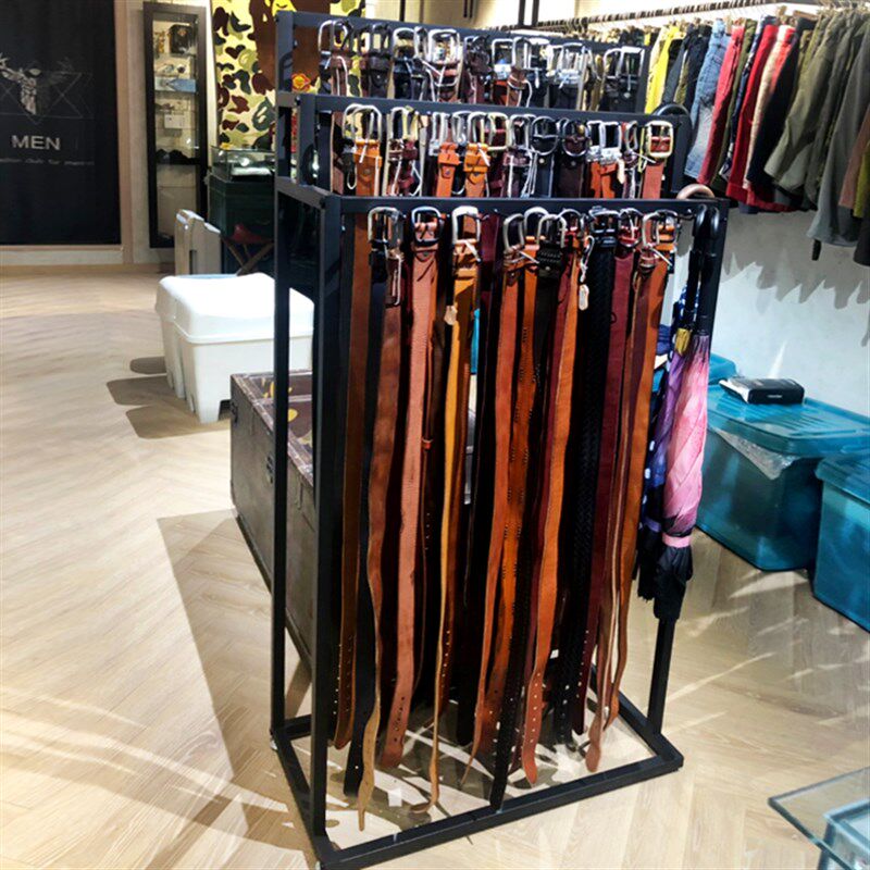 皮带架腰带展示架多功能货架服装店展示架子落地式多层领带陈列架
