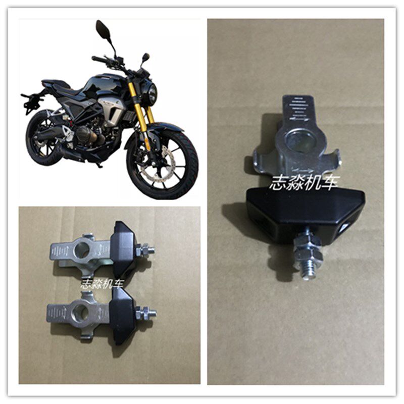 迅龙V8V9摩托车神驹312复古街车国4电喷趴赛链条调节器调链器配件