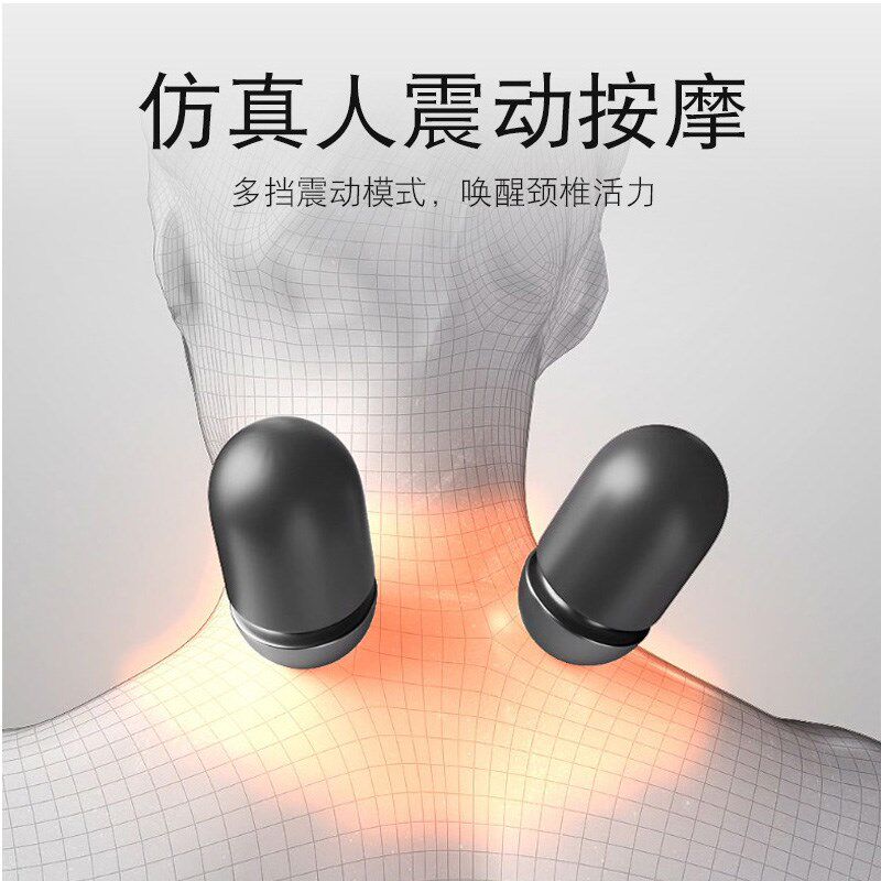 颈椎枕头护劲椎睡觉专用按摩脊椎非牵引加热敷修护圆柱助眠护颈枕