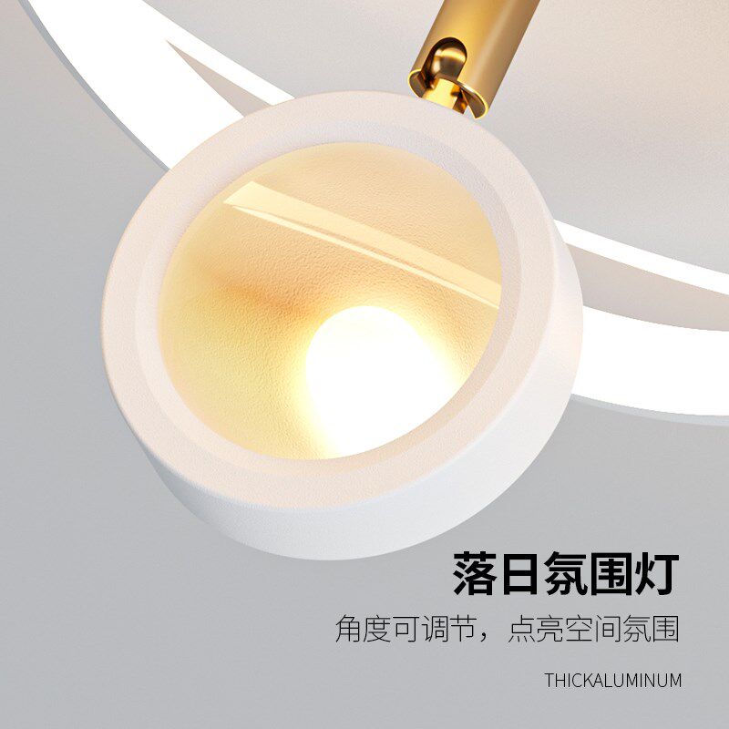 走廊过道灯2025新款简约现代玄关衣帽间阳台吸顶灯日不落氛围射灯