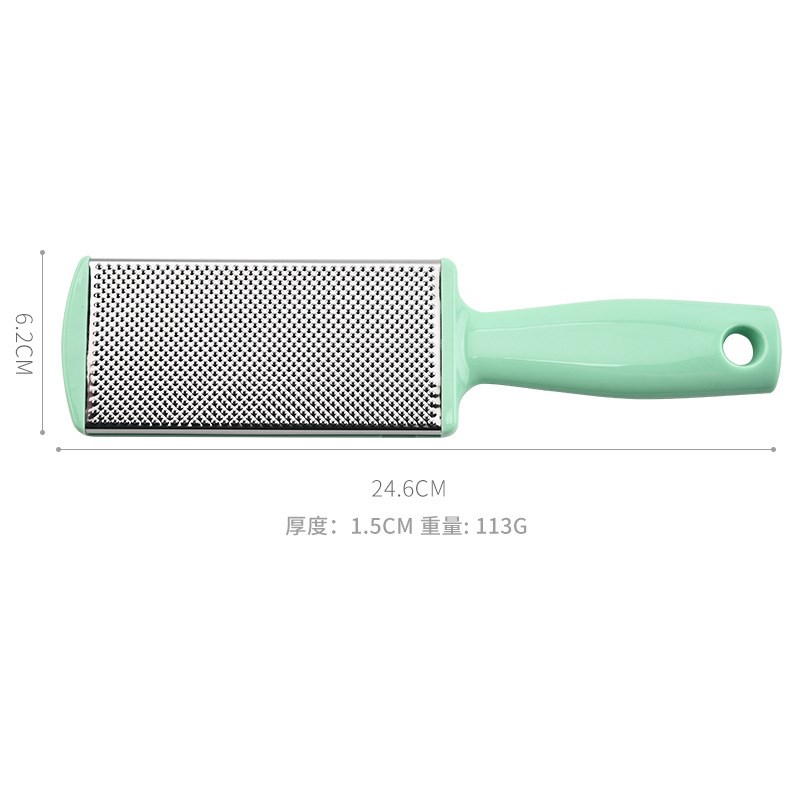 双面脚皮搓磨脚板磨砂足部死皮老茧角质修理工具不锈钢细孔磨脚石