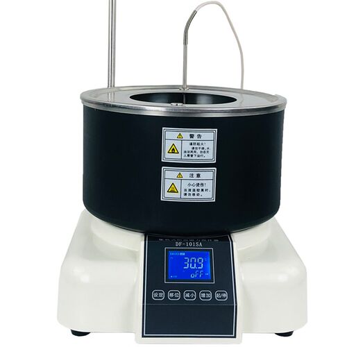 智能数显转速DF-101水浴油浴恒温磁力加热锅2L集热式磁力搅拌器