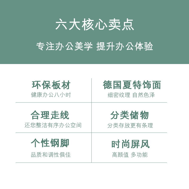 广东办公职员桌椅组合4办公室开放式四人办工桌4人位公司员工卡座