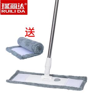 瑞丽达木地板拖把 折叠脚踏脱卸式平拖可拆洗清洁去污墩布地拖2布