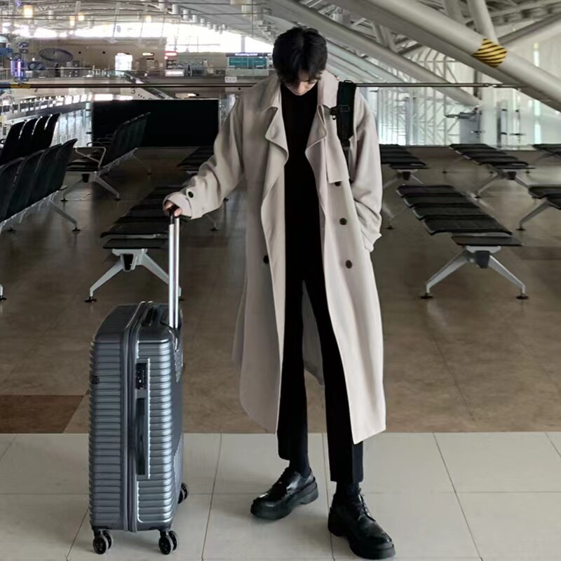 设计高级感英伦风衣外套男士春秋季休闲中长款谢尔比薄款大衣披风