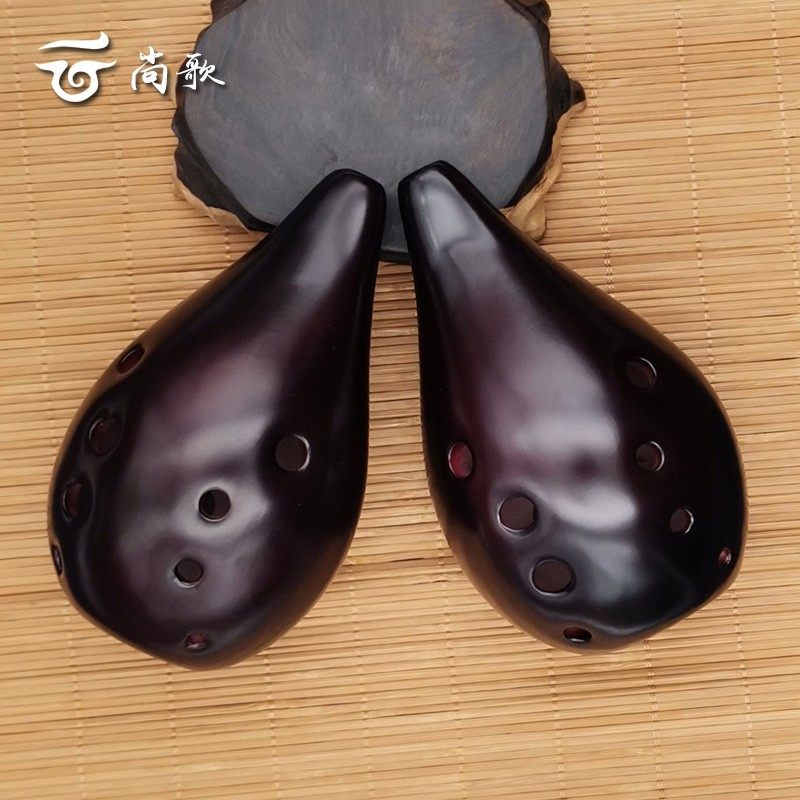 十孔满口埙F调左起陶埙音色低沉10孔初学入门一吹就响古风小乐器
