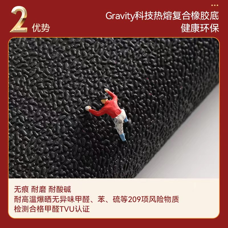 新中式地垫入户门地毯喜庆门垫玄关脚垫耐脏防磨家用高级防滑垫