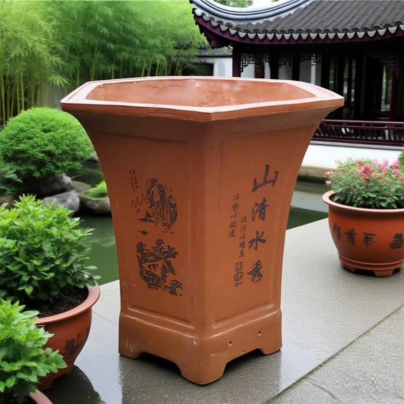 特大号紫砂盆陶瓷大口径花盆庭院阳台种树桩盆景国风厂家特价直销