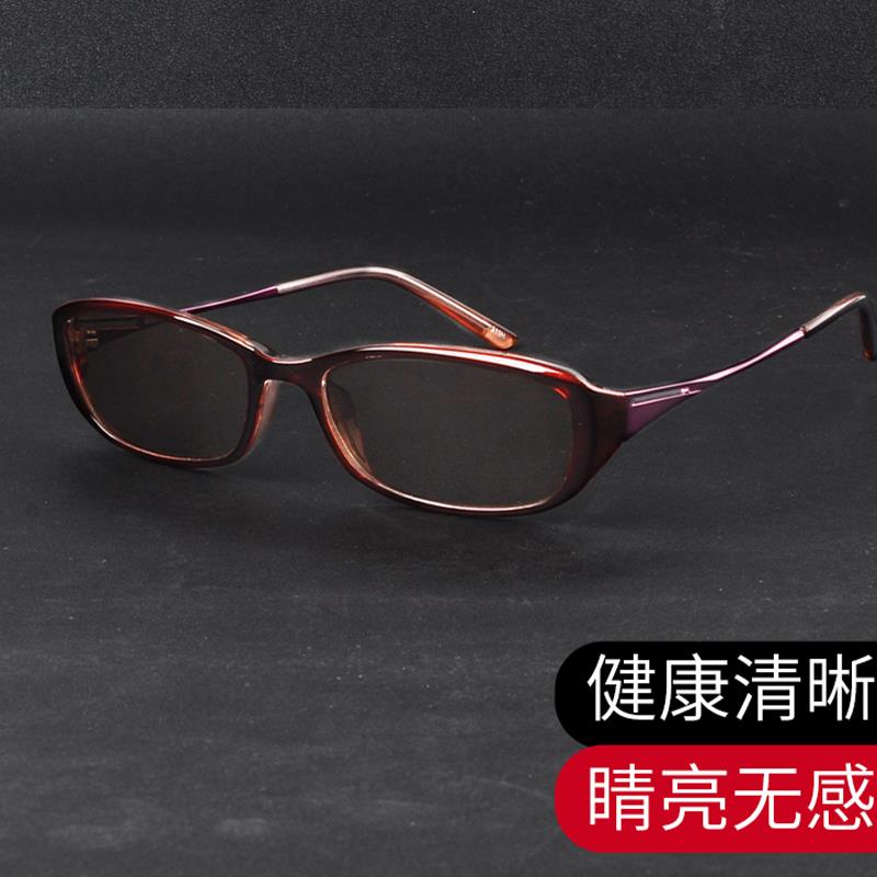 水晶眼镜妈妈墨镜 养眼清凉女士 东海中老年人石头镜纯天然太阳镜