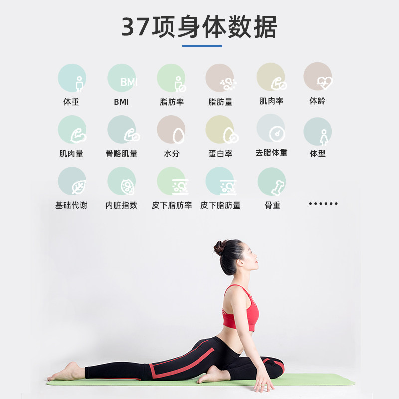 体脂秤专业减肥健身房体重秤八电极家用精准测脂肪高精度运动电子