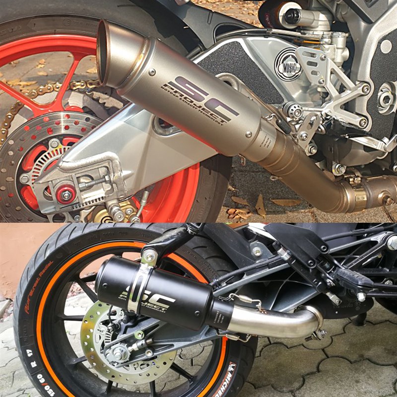 适用摩托车春风250 150NK 凯越321 CB190X猛鸷 改装SC炮筒排气管