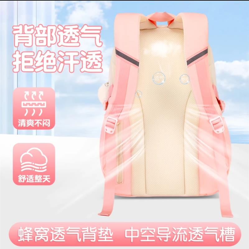 2026新款书包可爱小学生书包3-6年级牛津布儿童双肩包女男