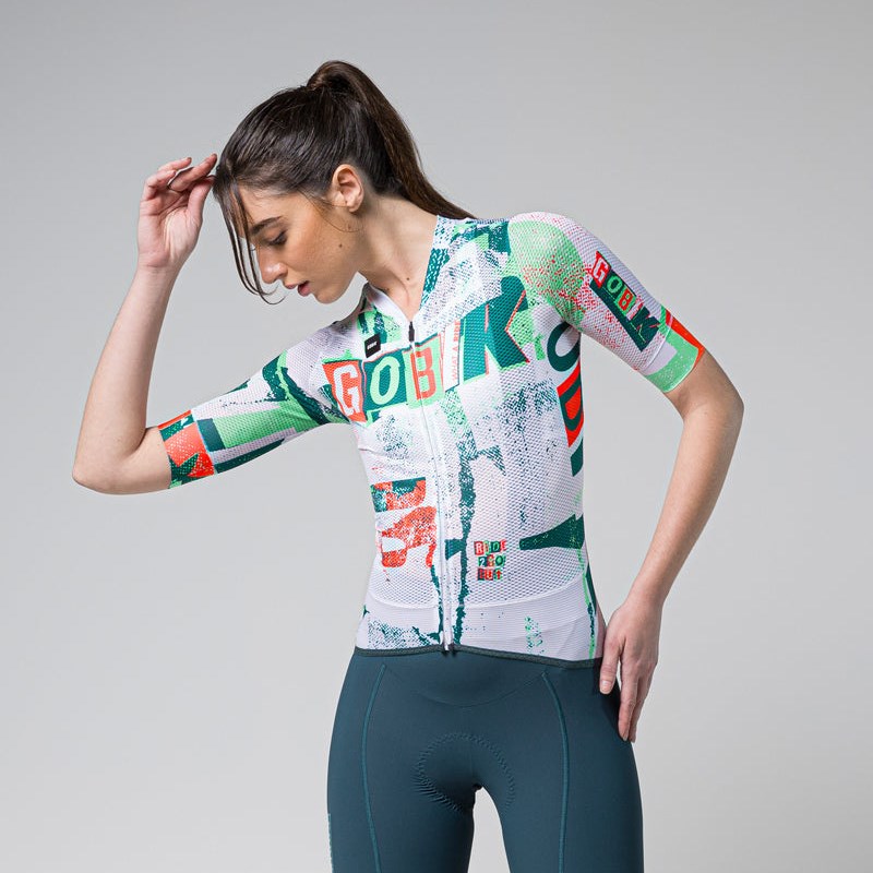 GOBIK秋季骑行服男上衣涂鸦透气高弹公路自行车服短袖套装骑行裤