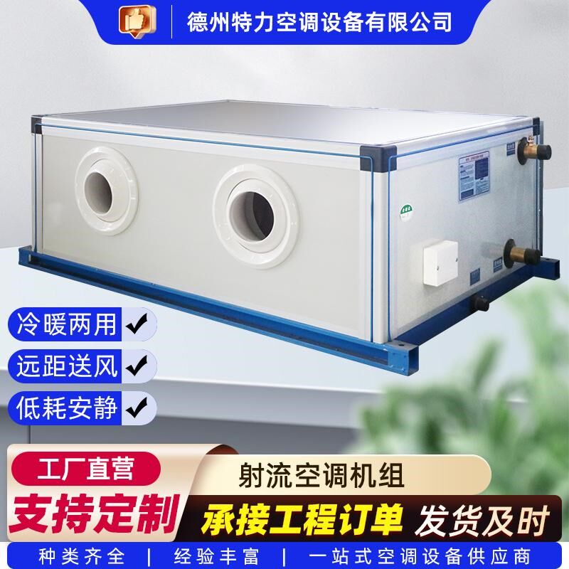 吊顶式射流空调机组中央空调冷暖型风机箱定制远程新风换气处理机