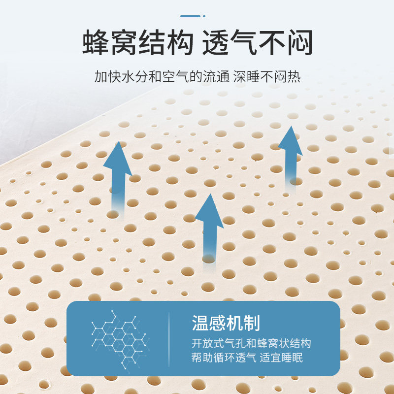 乳胶床垫泰国进口纯天然橡胶5cm厚软垫子榻榻米儿童宿舍家用定制
