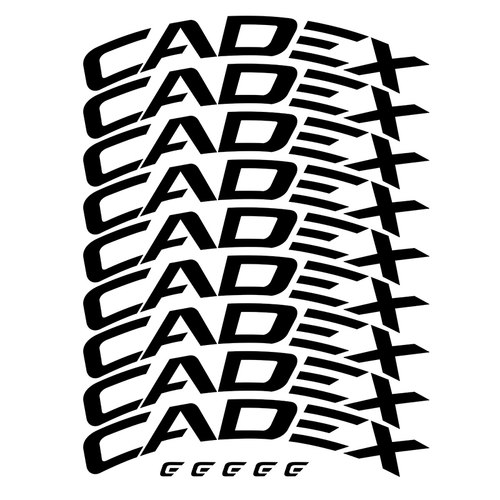 公路车CADEX碳圈车圈轮组贴纸竞速贴花自行车刀圈改色贴防水装饰