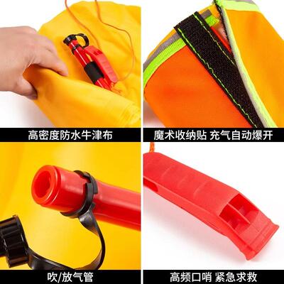 落水保自动充气带破窗锤一体edd紧急溺水救援急救生圈车载落水宝