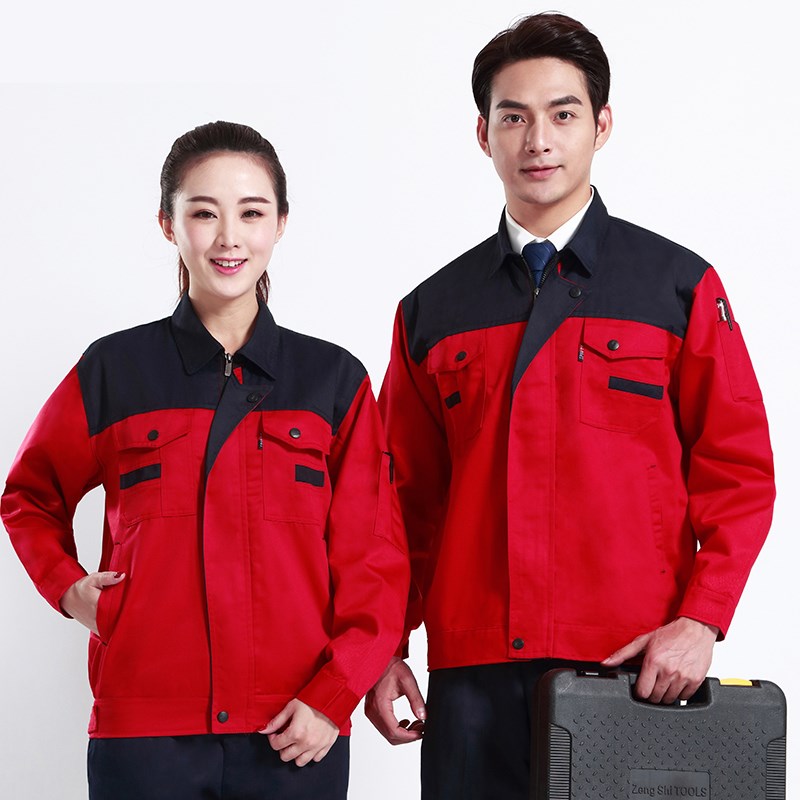 工作服套装男女劳保服耐磨工厂车间劳动工地电焊春秋长袖上衣定制