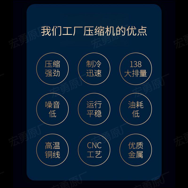 全新汽车空调508压缩机商用货车挖掘机12V24V通用改装5H14冷气泵