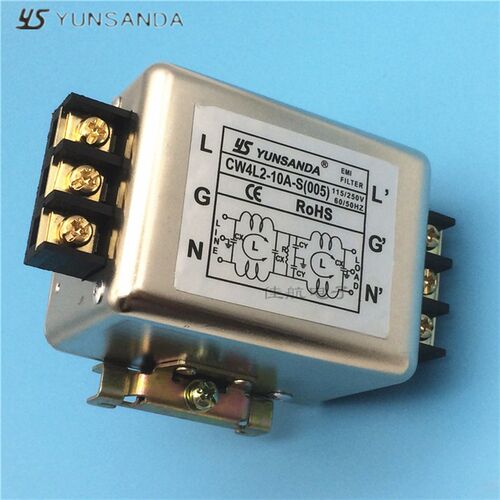 emi净化器交流双极导轨电源滤波器CW4L2-20A/10A/30A3A6A-S(005)
