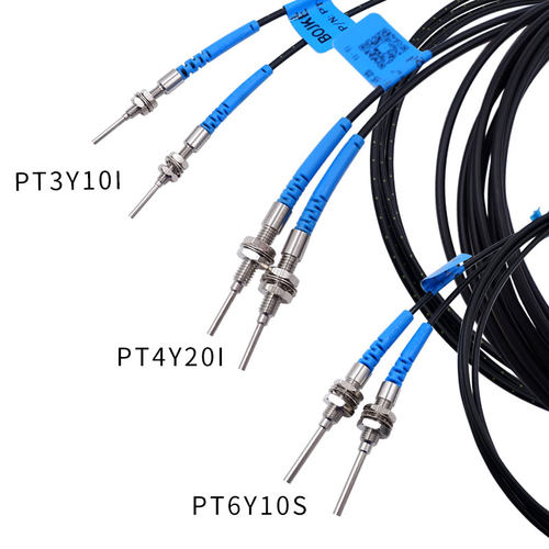 对射光纤传感器PT3Y10I PT4Y10I PTE3Y20I S M L凸针光纤长5-90mm