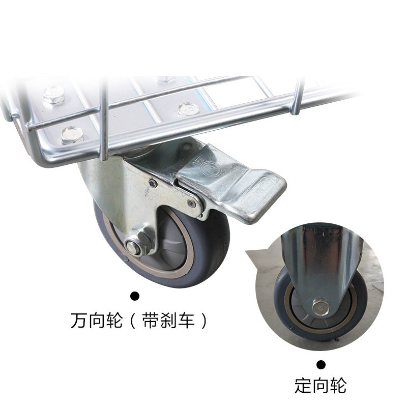 超市购物车理货框网篮车物流推车台车网格周转手推车杂货拣货车