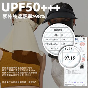 防晒面罩全脸防护开车护颈遮脸防晒口罩女防紫外线面纱遮阳脸基尼
