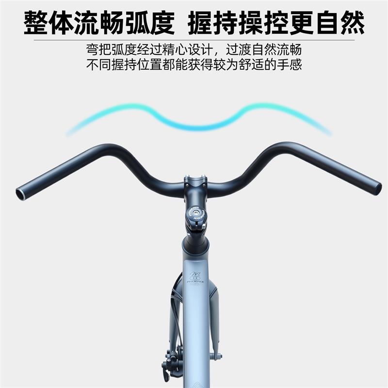 公路车改装大弯把自行车爆改抬升把铝合金一体把横平把改休息弯把