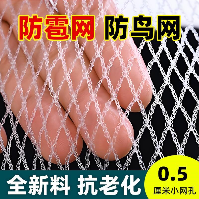 防鸟网防雹网抗老化果园果树防冰雹网养鸡蓝莓大棚阳台全新材料