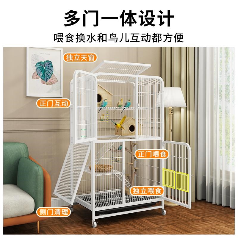 鸟笼鹦鹉笼专用大号雪貂松鼠龙猫蜜袋虎皮玄凤牡丹鹦鹉八哥豪华笼