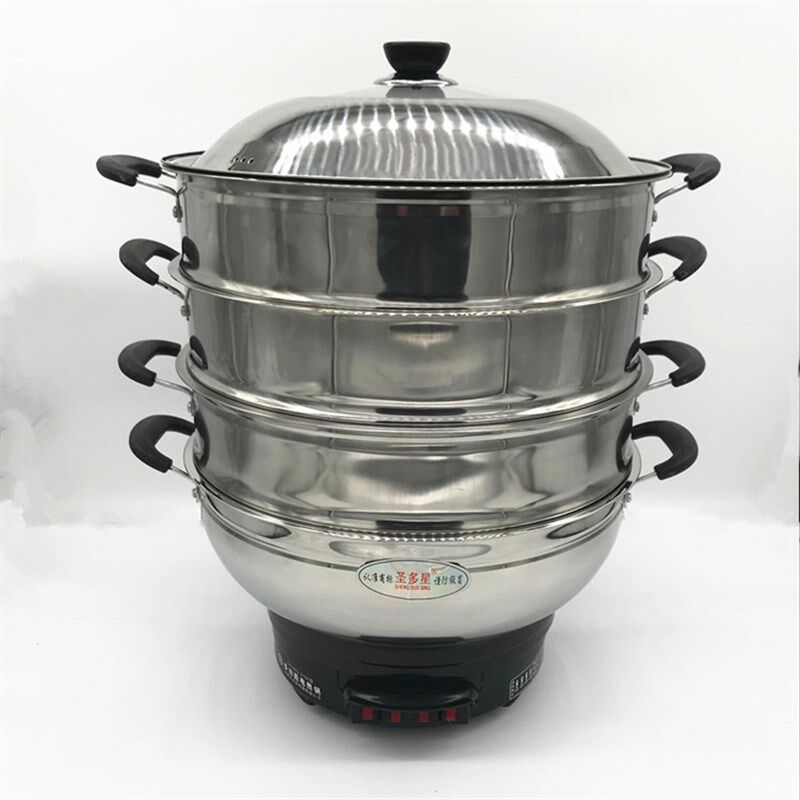 包邮 精品圣多星多功能电热锅/电蒸锅/电炒锅28cm-30/32/34cm火锅