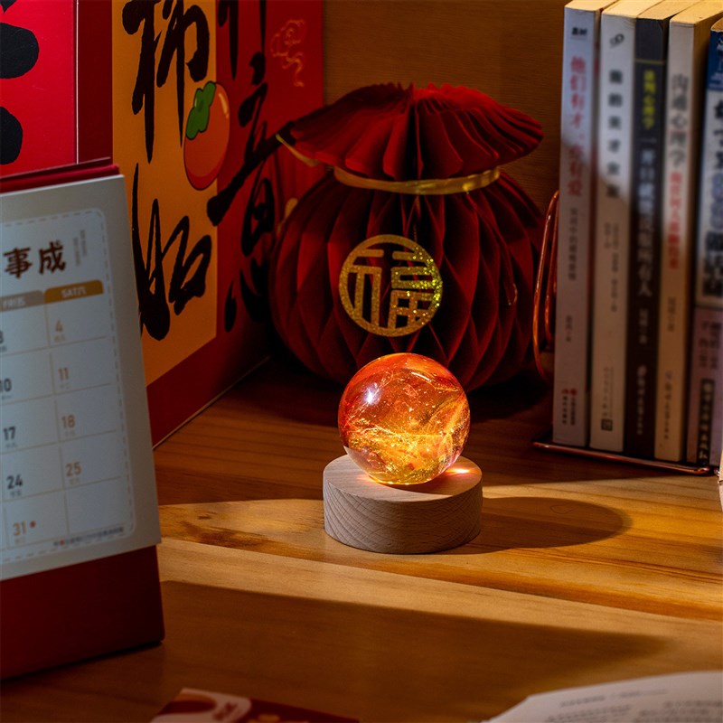 七彩琉璃水晶球七星摆件礼品发光星空小夜灯高级男生女生生日礼物