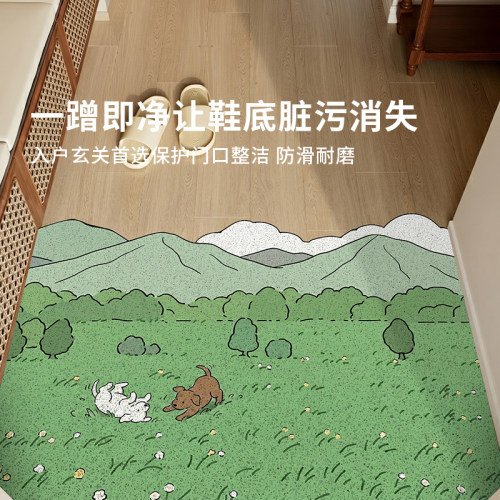 入户门地垫丝圈除尘加厚脚垫防滑