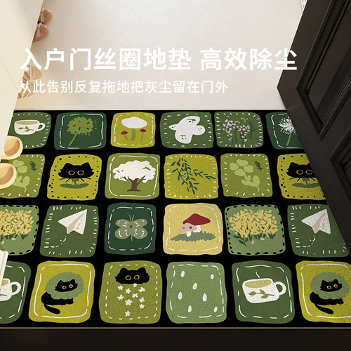 入户门丝圈地垫pvc防滑除尘加厚
