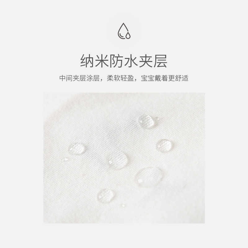 宝宝口水巾辅食围兜防脏防水防吐奶新生婴儿可爱吃饭围嘴巾3条装