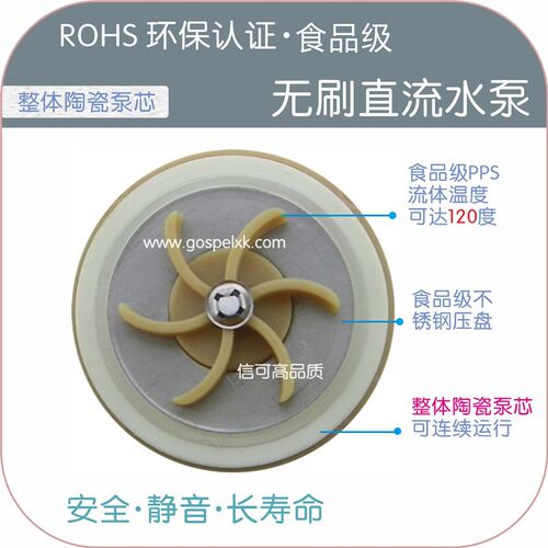 WS123 126129 246 249 243无刷直流无人机静音循环增压食品级水泵