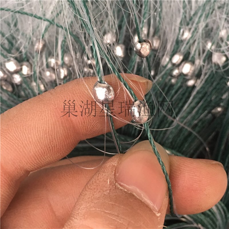 三层渔网浮网粘网1.5米2米3米2指7指100米三层粘网鲫鱼网鲢鱼网