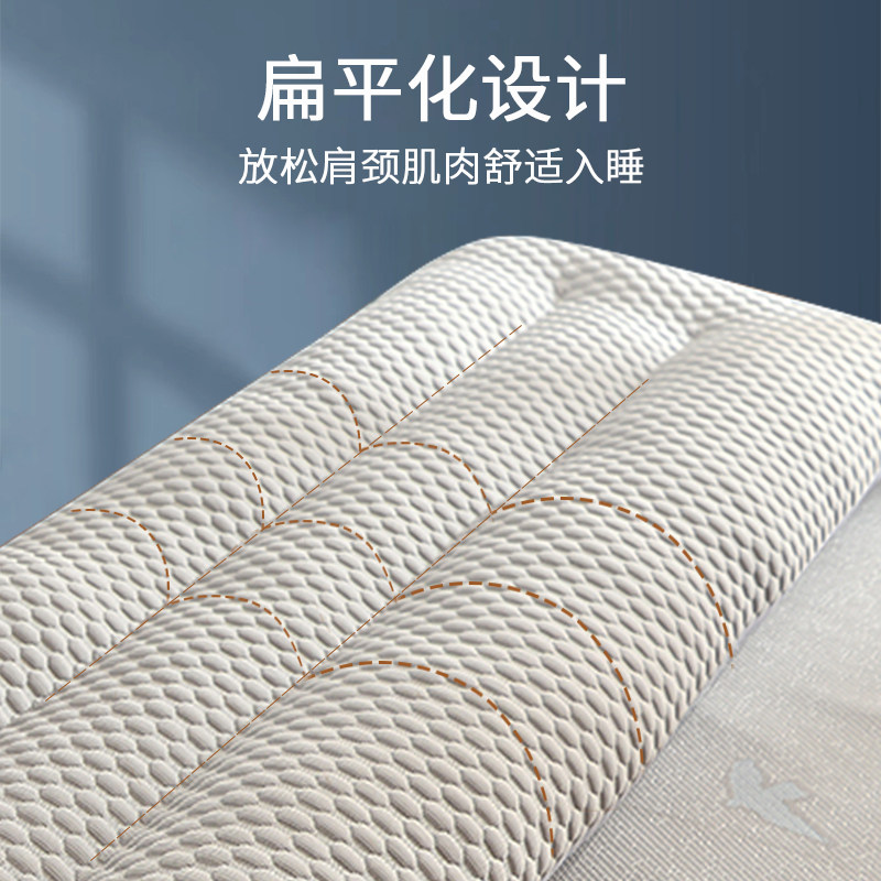双人长枕头枕芯护颈椎助睡眠春夏季家用情侣带枕套1.5m1.8m长条枕