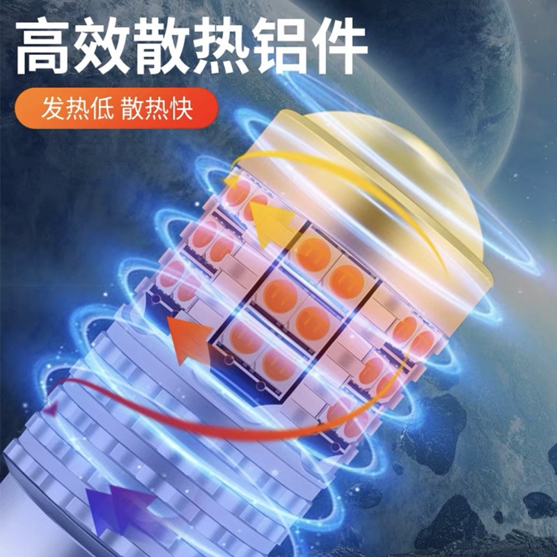 12-24V汽车1156 T20灯泡刹车灯转向灯货车示宽灯插片黄色双丝解码