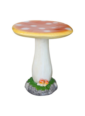 户外卡通蘑菇桌子摆件花园装饰蘑菇凳子阳台桌椅子庭院休闲三件式
