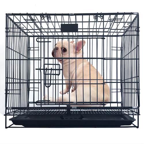 狗笼子大中小型犬围栏栅栏猫笼子便携可折叠室内带厕所加粗宠物笼