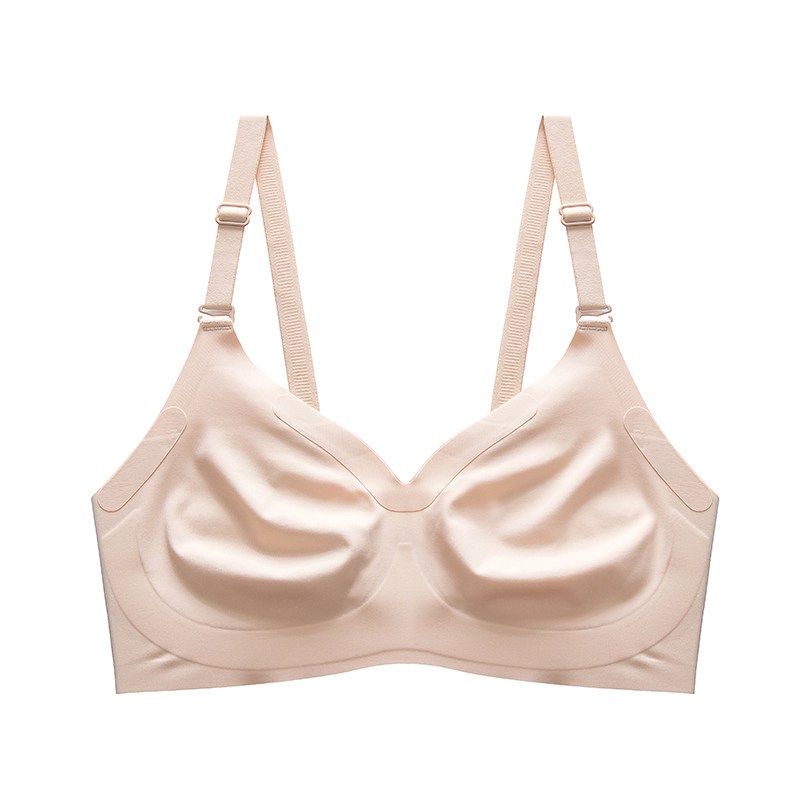 裸感无痕薄款无钢圈内衣女义乳简文胸