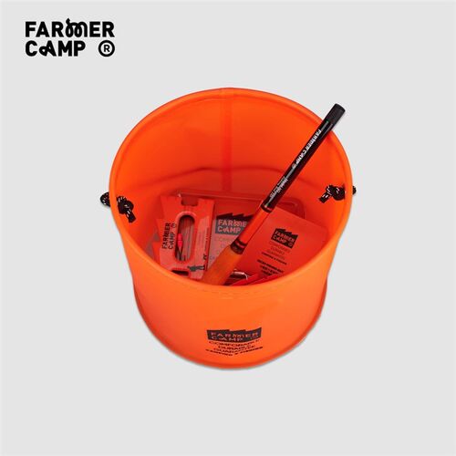 Farmer Camp可折叠打水桶 户外钓鱼鱼箱多功能水桶装鱼野钓活鱼桶