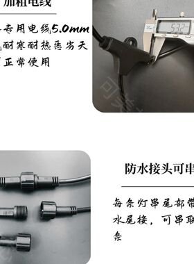 S14户外防水灯串暖黄光高亮大球泡灯串室外民宿串串灯复古氛围灯
