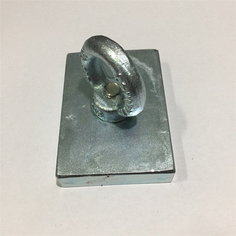 捕鱼强磁打捞 强力磁铁 粉碎机用强磁70x50x14方形打孔大强磁磁铁