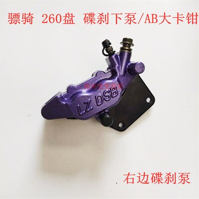 骠骑电摩碟刹泵电动车260盘后碟刹车泵后碟刹/鲍鱼下泵/AB大卡钳