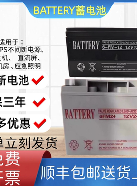 BATTERY蓄电池6-FM-33 12V33AH40A24A55AH18A东君应急照明36V电源