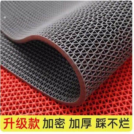 三轮车车厢垫汽车脚垫自己裁剪防滑地板垫塑料铺地浴室地毯镂空